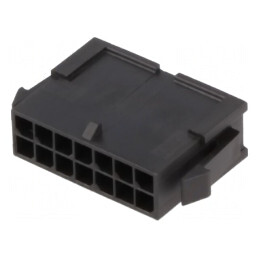 Mufă Cablu-Cablu Micro-Fit 3.0 3mm 14 PIN Fără Contacte | Electronic-mag.ro | Componente Electronice