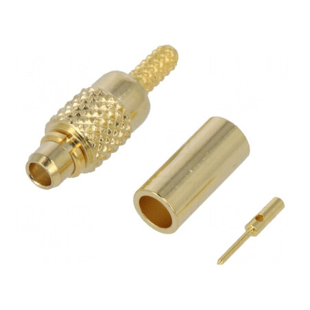 Mufă MMCX tată 50Ω PTFE aurit | Electronic-mag.ro | Componente Electronice