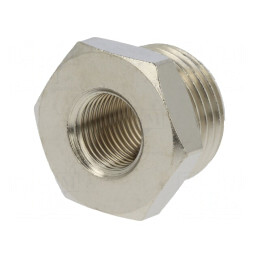 Niplu Reducție Alamă Nichelată G 3/8 FI | Electronic-mag.ro | Componente Electronice