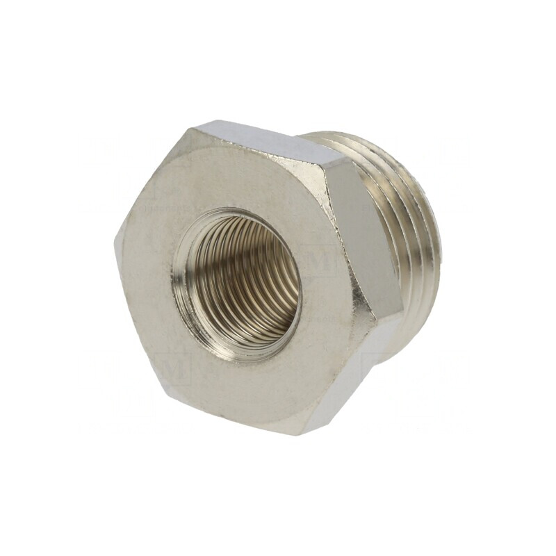 Niplu Reducție Alamă Nichelată G 3/8 FI | Electronic-mag.ro | Componente Electronice