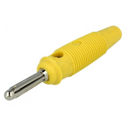 Mufă Banană 4mm 30A Galbenă | Electronic-mag.ro | Componente Electronice