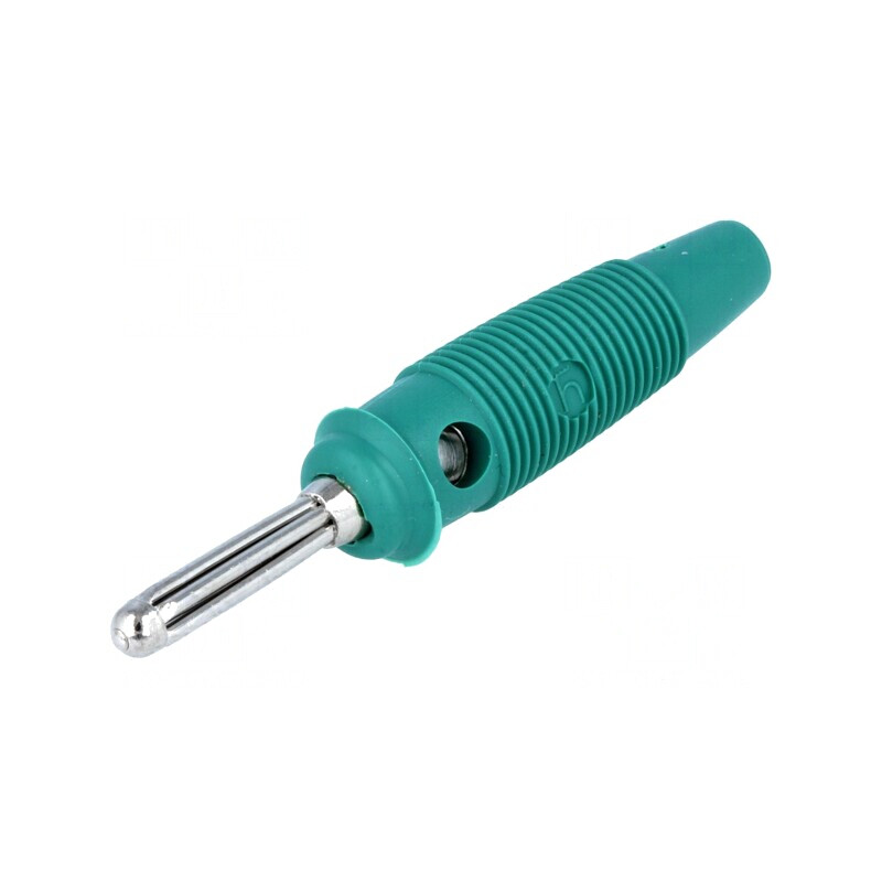 Mufă Banană Verde 4mm 30A 60VDC | Electronic-mag.ro | Componente Electronice