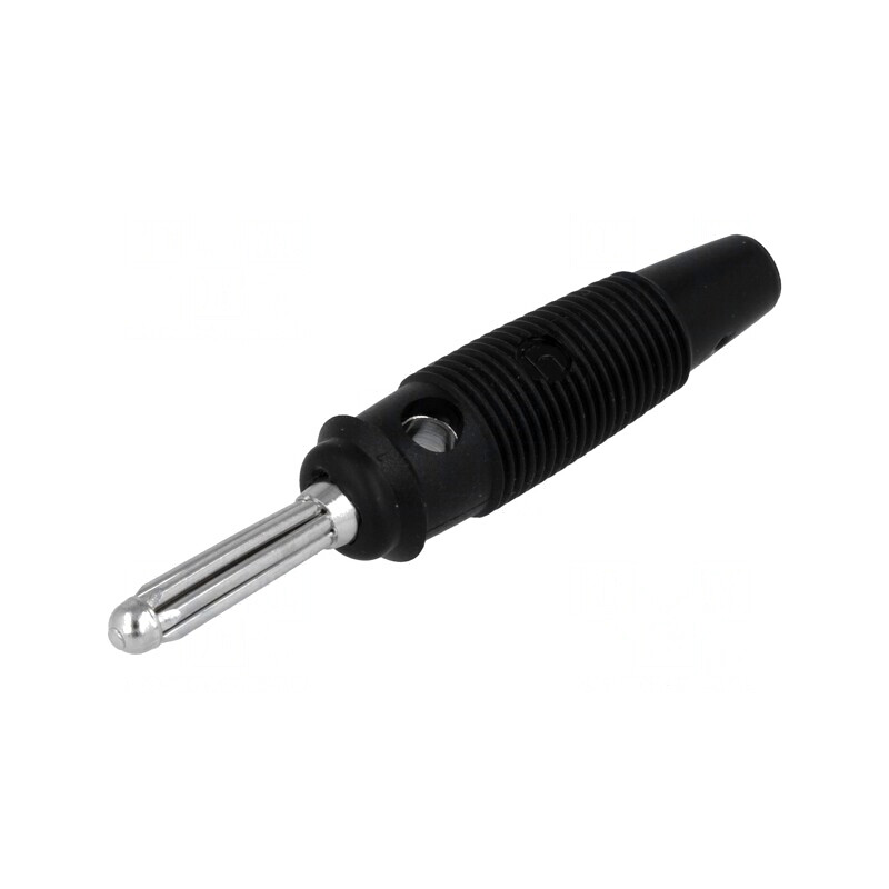 Mufă banană neagră 4mm 30A 60VDC nichelat | Electronic-mag.ro | Componente Electronice Mufă banană neagră 4mm 30A 60VDC nichelat | Electronic-mag.ro | Componente Electronice
