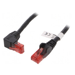 Patch Cord UTP Cat6 Negru 0.5m | Electronic-mag.ro | Componente Electronice