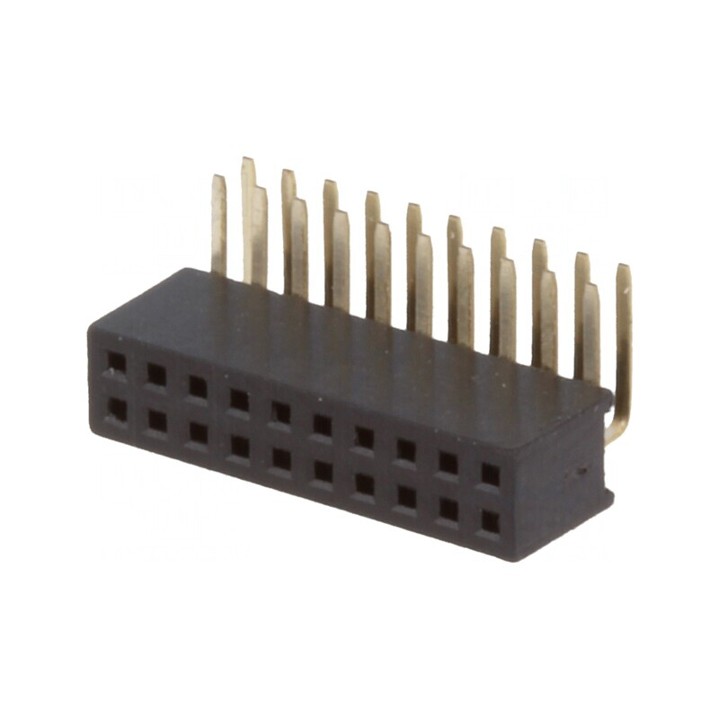 Soclu pini mamă 20 pini unghi 90° 1,27mm THT 2x10 | Electronic-mag.ro | Componente Electronice Soclu pini mamă 20 pini unghi 90° 1,27mm THT 2x10 | Electronic-mag.ro | Componente Electronice