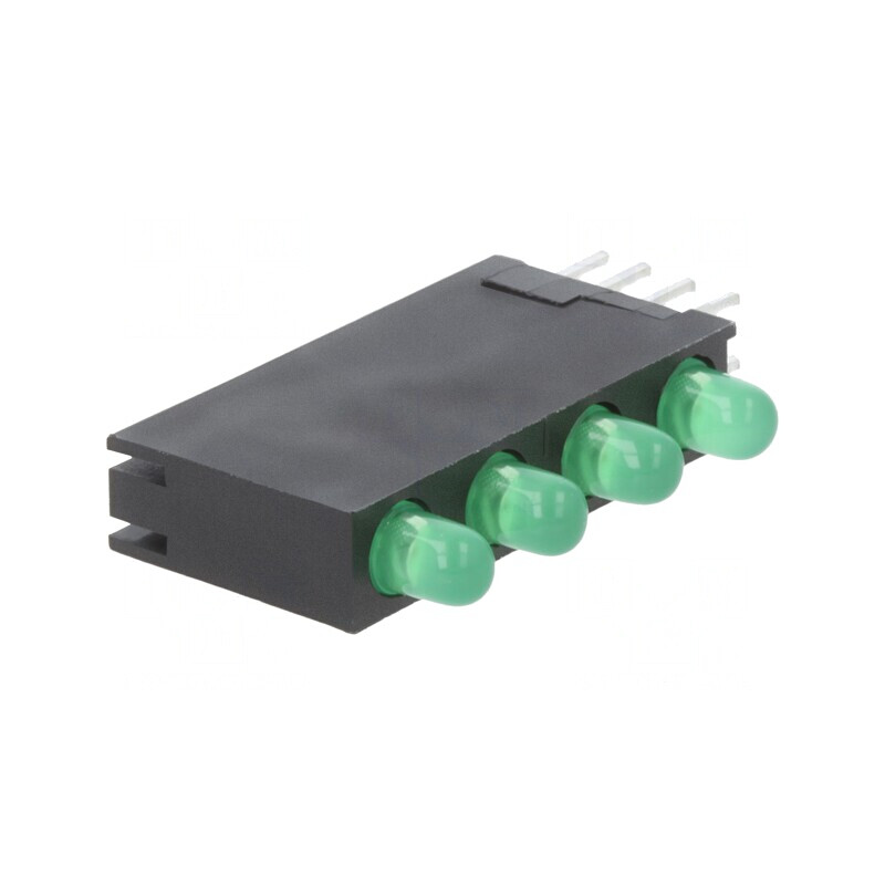 LED Verde 3mm 4 Dioduri 10mA 40° 2,2-2,5V | Electronic-mag.ro | Componente Electronice