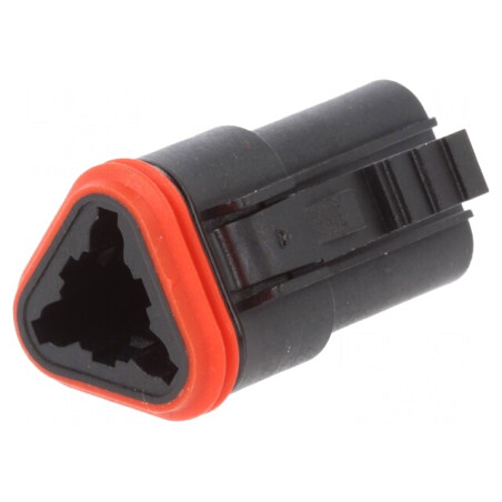 Conector Auto ML-XT Mamă 3P Negru Pe Cablu | Electronic-mag.ro | Componente Electronice