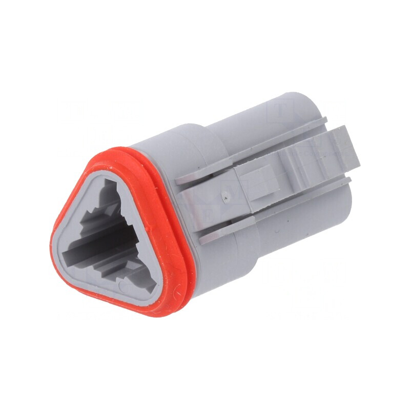 Conector ML-XT Mamă 3 PIN Gri IP69K Automotives | Electronic-mag.ro | Componente Electronice