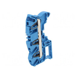 Terminal de Îmbinare Șine 0,5-4mm² 3 Borne Albastru SNK | Electronic-mag.ro | Componente Electronice