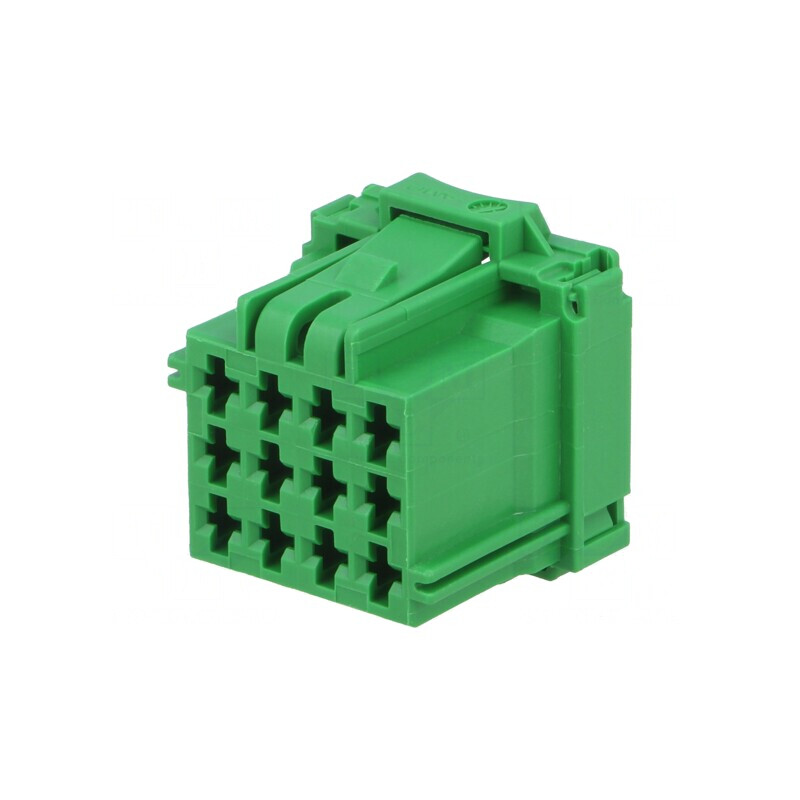 Conector Auto MCP 2.8 Mamă Mufă pe Cablu 12 pini Verde | Electronic-mag.ro | Componente Electronice