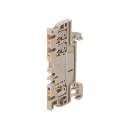 Conector Șine 1.5mm2 3 Borne Bej 3.5mm | Electronic-mag.ro | Componente Electronice
