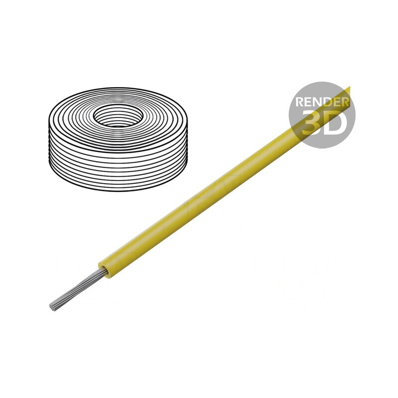 Cablu Silicon Galben 1x0,5mm2 500V | Electronic-mag.ro | Componente Electronice Cablu Silicon Galben 1x0,5mm2 500V | Electronic-mag.ro | Componente Electronice