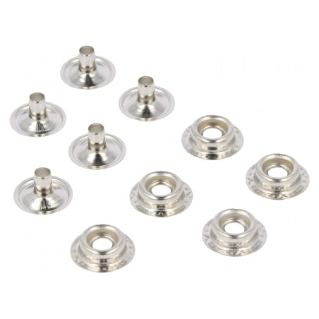 Clichet Tată ESD Crimpate 10mm Set 5 Bucăți | Electronic-mag.ro | Componente Electronice