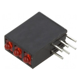 LED Roșu 1,8mm Difuz 3 Diode 20mA | Electronic-mag.ro | Componente Electronice