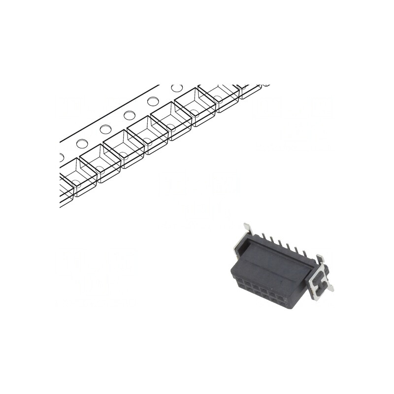Conector PCB-PCB 12 Pini 1,27mm Termoplast | Electronic-mag.ro | Componente Electronice