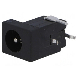 Conector Alimentare DC Tată 5,5/2,1-2,5mm THT Negru 5A 12V