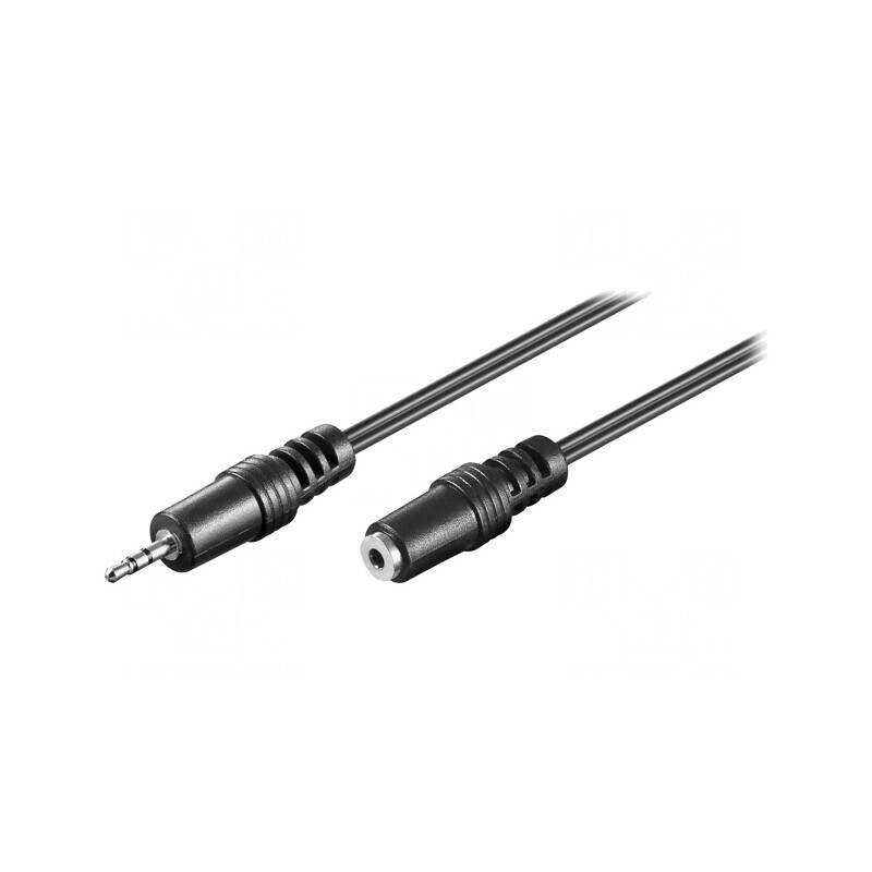 Cablu Audio Jack 2,5mm 3Pin 2m Negru | Electronic-mag.ro | Componente Electronice