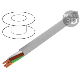 Cablu BiT LiHH 4x0,75mm2 Gri 300V Cu Litat | Electronic-mag.ro | Componente Electronice