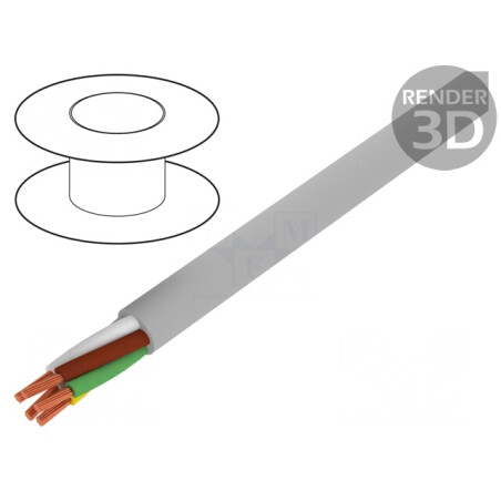 Cablu BiT LiHH 4x0,75mm2 Gri 300V Cu Litat | Electronic-mag.ro | Componente Electronice