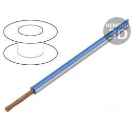 Cablu electric FLRY-B 1x0.5mm2 albastru-alb 60V