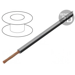 Cablu FLRY-B 0,5mm2 Cu PVC Gri-Negru 60V