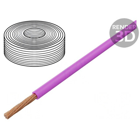 Cablu Electric FLRY-B 0.5mm² Roz PVC 60V | Electronic-mag.ro | Componente Electronice