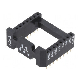 Adaptor mikroBUS Soclu PIN 16 Negru | Electronic-mag.ro | Componente Electronice