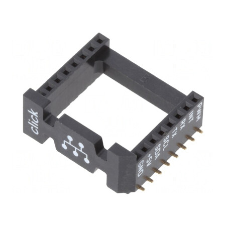 Adaptor mikroBUS 16-Pin Negru | Electronic-mag.ro | Componente Electronice