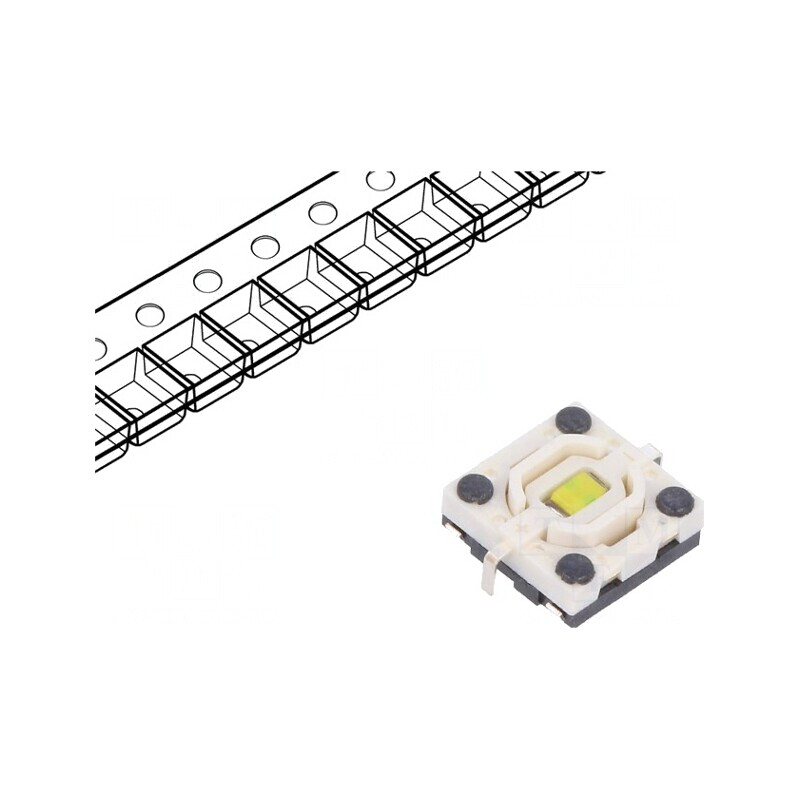 Microîntrerupător TACT cu LED SMT 12V 0,05A | Electronic-mag.ro | Componente Electronice