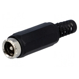 Mufă Alimentare DC Tată 5.5x2.1mm pe Cablu Drept | Electronic-mag.ro | Componente Electronice