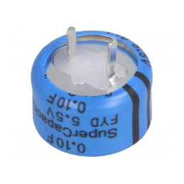 Supercondensator THT 0,1F 5,5V 100Ω 5,08mm | Electronic-mag.ro | Componente Electronice