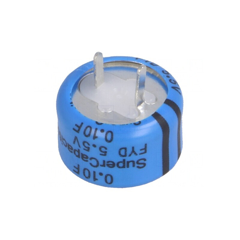 Supercondensator THT 0,1F 5,5V 100Ω 5,08mm | Electronic-mag.ro | Componente Electronice