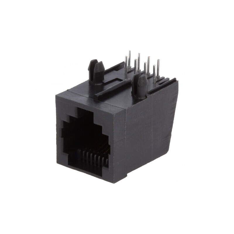 Soclu RJ45 8p8c THT în Unghi | Electronic-mag.ro | Componente Electronice