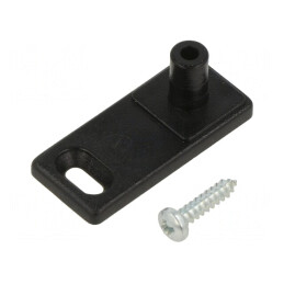 Suport Fixare Perete Negru pentru Carcase | Electronic-mag.ro | Componente Electronice