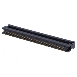 Adaptor IDC pentru cablu-bandă 1,27mm, 50 pini, negru | Electronic-mag.ro | Componente Electronice