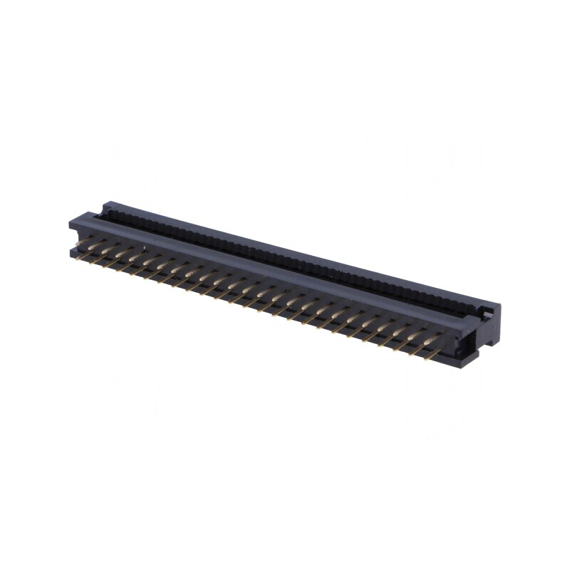 Adaptor IDC pentru cablu-bandă 1,27mm, 50 pini, negru | Electronic-mag.ro | Componente Electronice