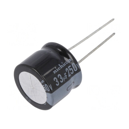 Condensator electrolitic THT 33uF 250V 18x15mm | Electronic-mag.ro | Componente Electronice