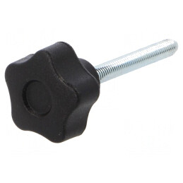 Buton de Reglare M5 25mm Negru | Electronic-mag.ro | Componente Electronice