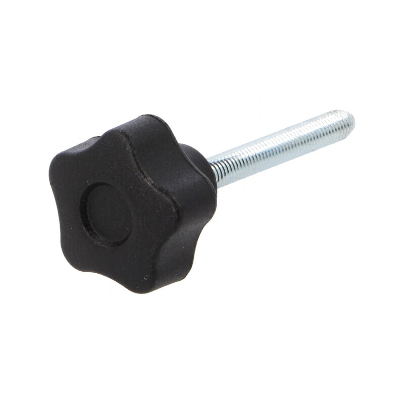 Buton de Reglare M5 25mm Negru | Electronic-mag.ro | Componente Electronice