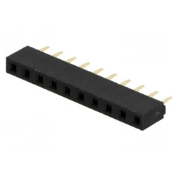Soclu Pini Mamă 10P 2,54mm THT Aurit | Electronic-mag.ro | Componente Electronice