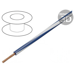 Cablu electric albastru 1mm2 18AWG PVC | Electronic-mag.ro | Componente Electronice