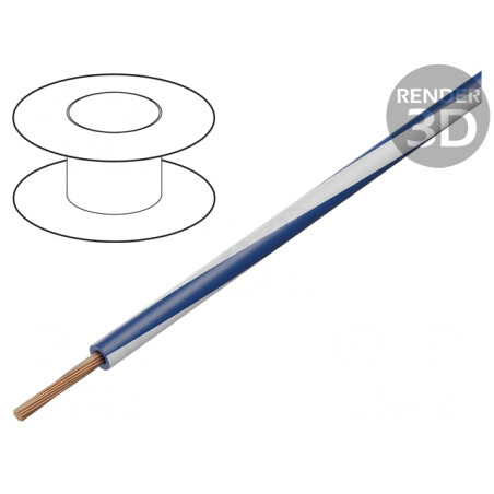 Cablu electric albastru 1mm2 18AWG PVC | Electronic-mag.ro | Componente Electronice