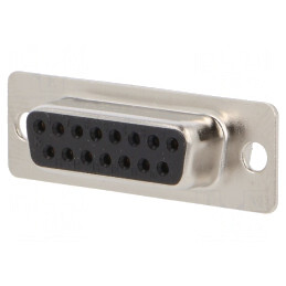 Conector D-Sub 15 PIN Mamă Aurit pentru Lipire pe Cablu | Electronic-mag.ro | Componente Electronice