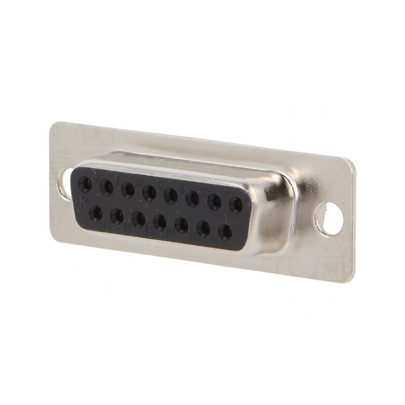 Conector D-Sub 15 PIN Mamă Aurit pentru Lipire pe Cablu | Electronic-mag.ro | Componente Electronice Conector D-Sub 15 PIN Mamă Aurit pentru Lipire pe Cablu | Electronic-mag.ro | Componente Electronice