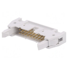 Soclu IDC 20 Pin cu Ejector THT 2,54mm Quickie | Electronic-mag.ro | Componente Electronice
