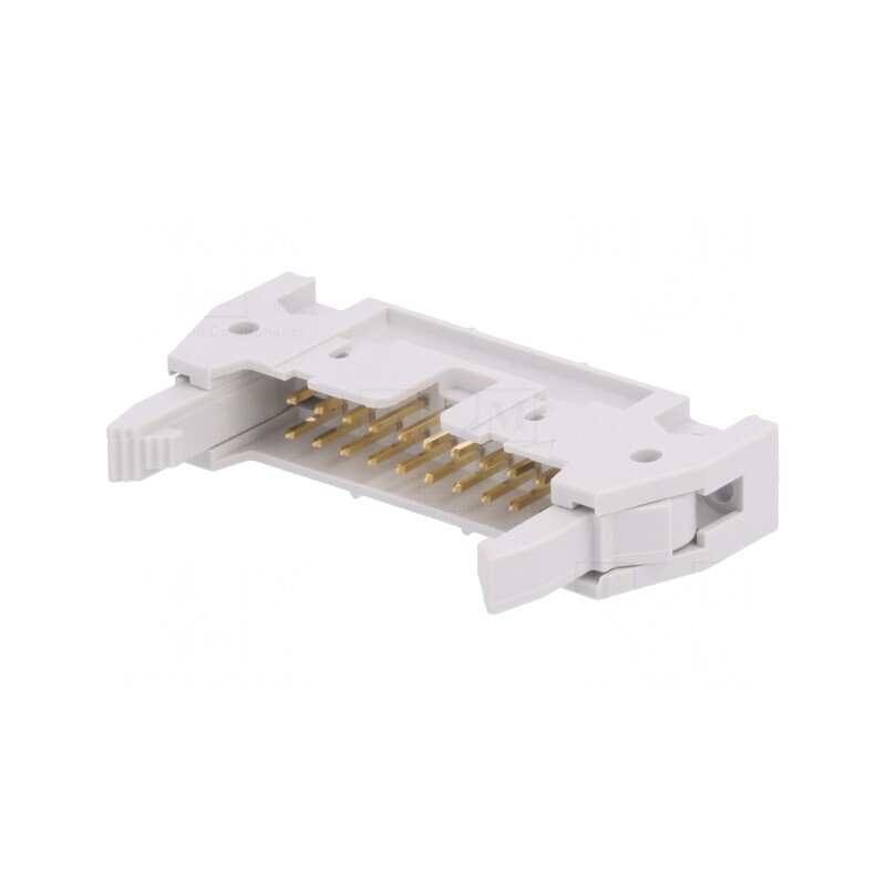Soclu IDC 20 Pin cu Ejector THT 2,54mm Quickie | Electronic-mag.ro | Componente Electronice