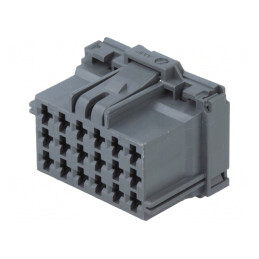 Conector Automotive MCP 2.8 Mamă Gri pentru Cablu PIN 18 | Electronic-mag.ro | Componente Electronice