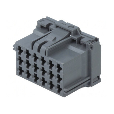 Conector Automotive MCP 2.8 Mamă Gri pentru Cablu PIN 18 | Electronic-mag.ro | Componente Electronice