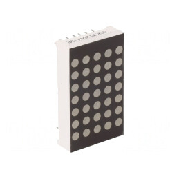 Afişaj LED Matrice 5x7 Roşu 20mcd 39,1x22,8x8mm | Electronic-mag.ro | Componente Electronice
