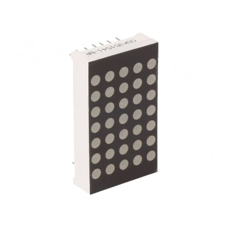 Afişaj LED Matrice 5x7 Roşu 20mcd 39,1x22,8x8mm | Electronic-mag.ro | Componente Electronice